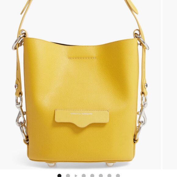 Rebecca Minkoff Small Utility Convertible Bucket Bag in Black - Picture 8 of 9